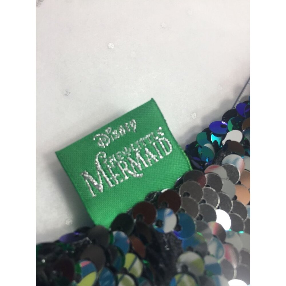 DISNEY STORE~The Little Mermaid~ Ariel Reversible Sequin Pencil Case Green - Picture 4 of 6